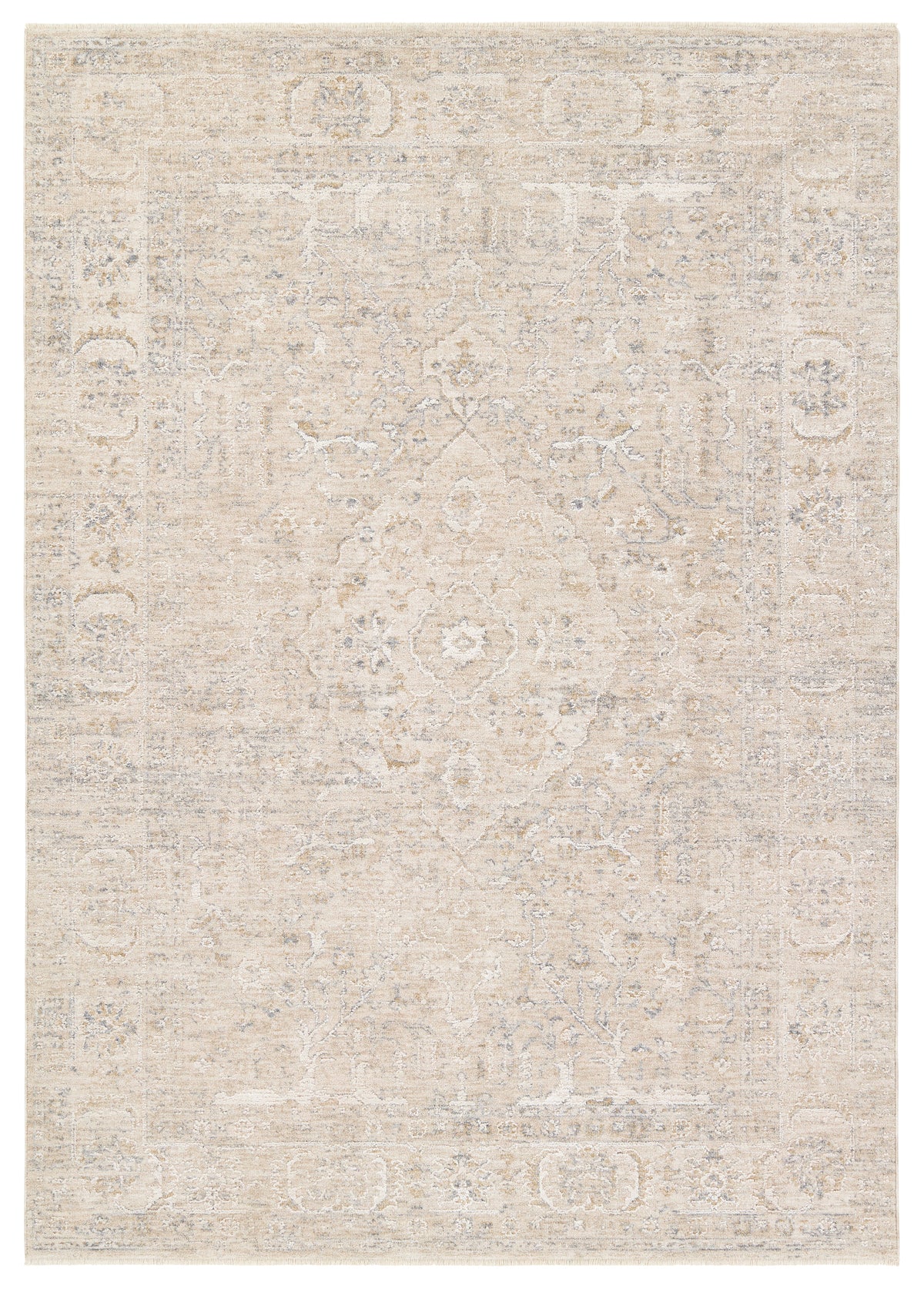 Vekhea Aslan VEK02 Ivory/Yellow Rug - Chapin Furniture