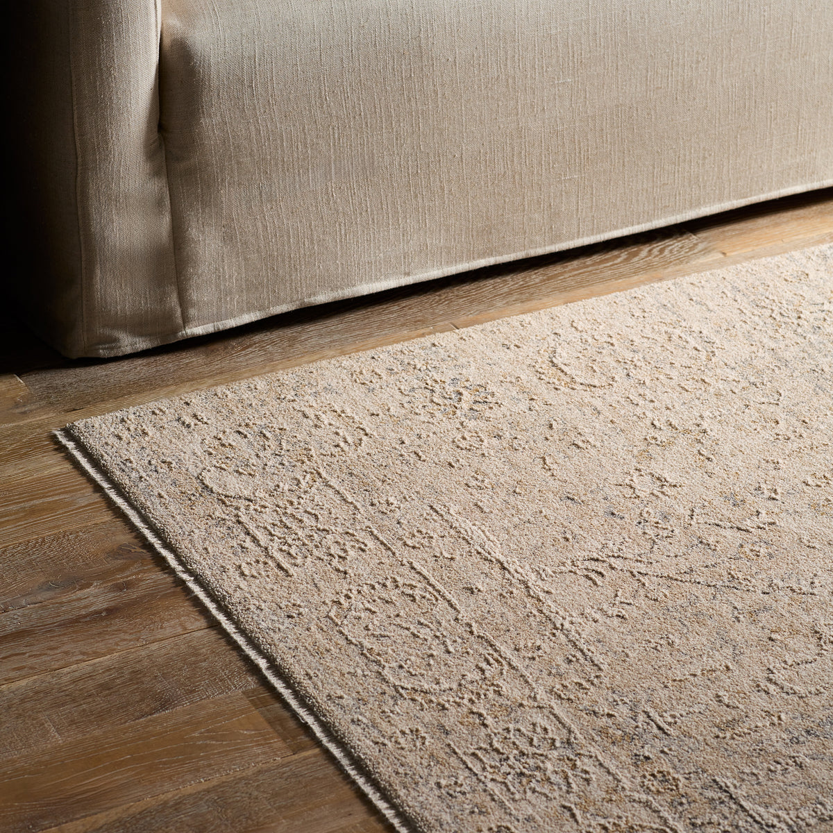 Vekhea Aslan VEK02 Ivory/Yellow Rug - Chapin Furniture