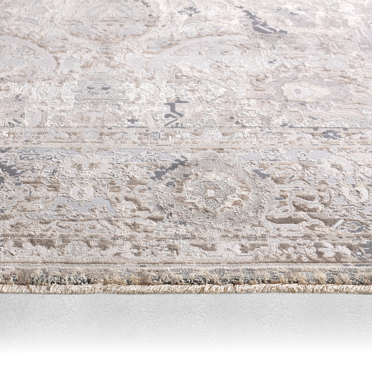Vienne Baptiste VNE03 Gray/Cream Rug - Chapin Furniture