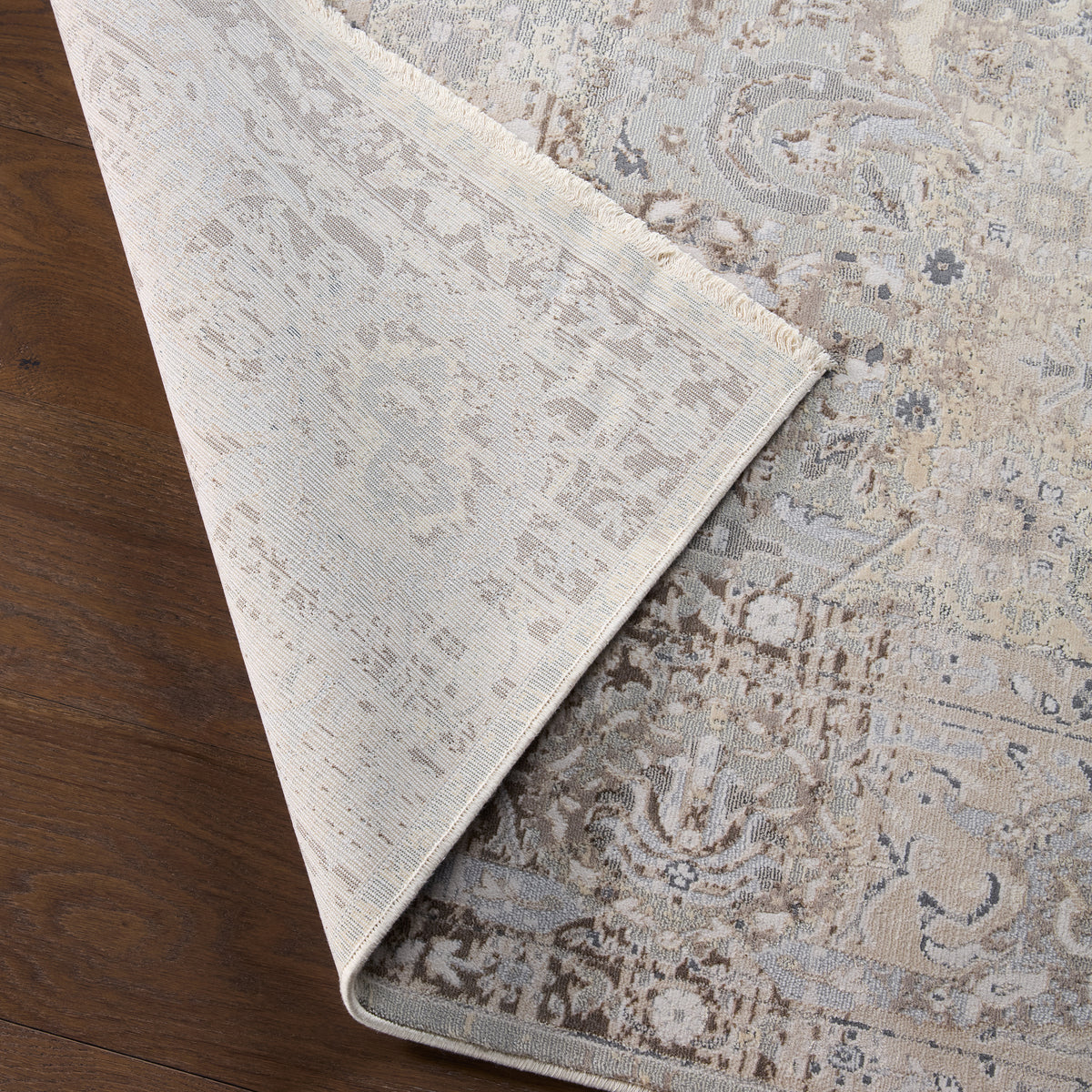 Vienne Baptiste VNE03 Gray/Cream Rug - Chapin Furniture