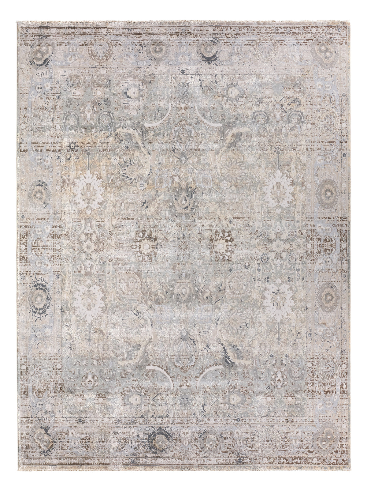 Vienne Baptiste VNE03 Gray/Cream Rug - Chapin Furniture