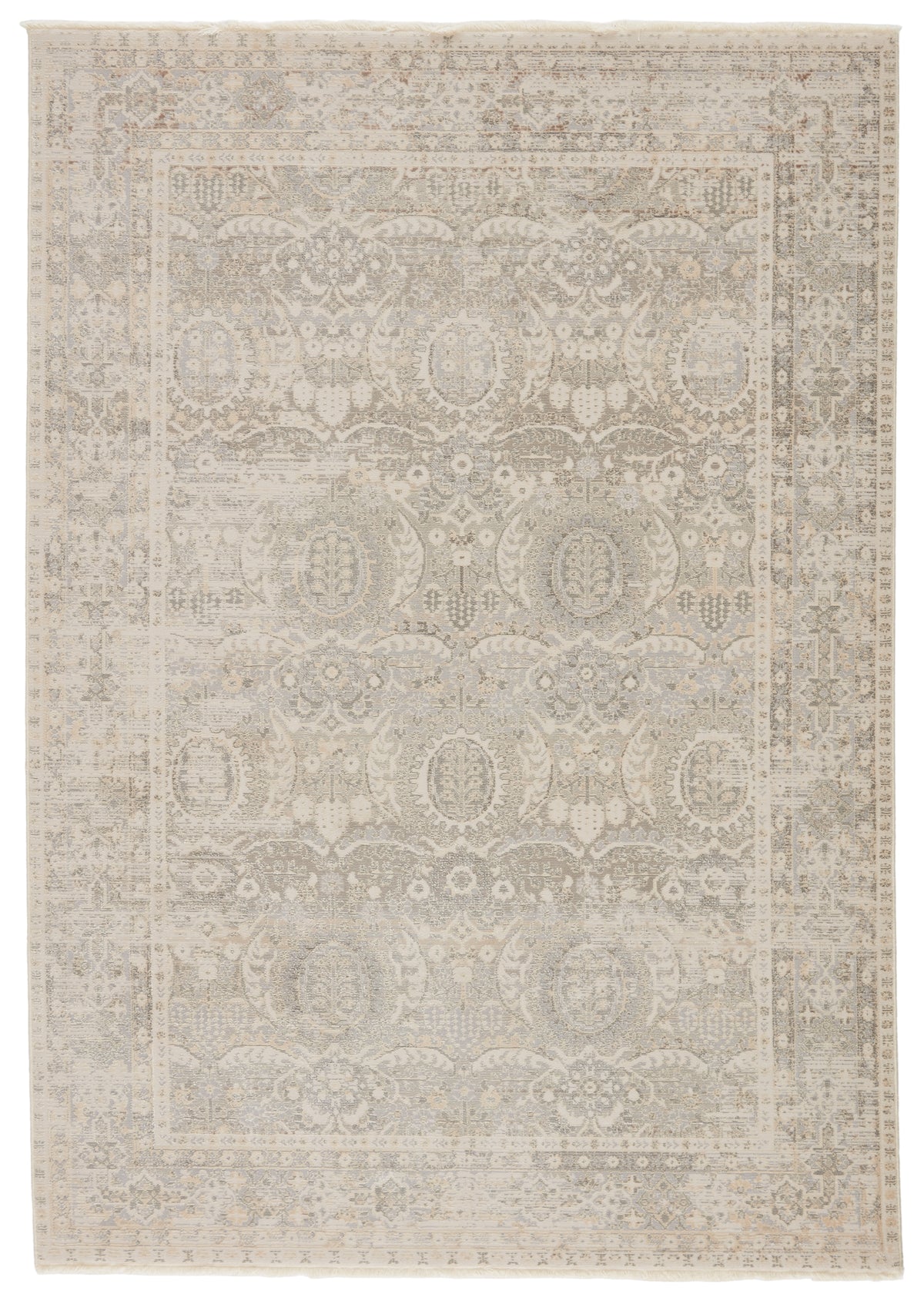 Vienne Michon VNE07 Gray/Cream Rug - Chapin Furniture