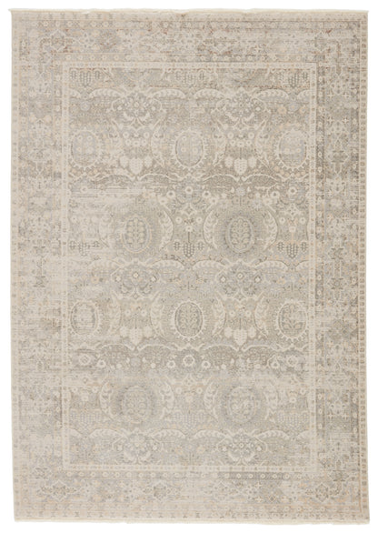 Vienne Michon VNE07 Gray/Cream Rug - Chapin Furniture
