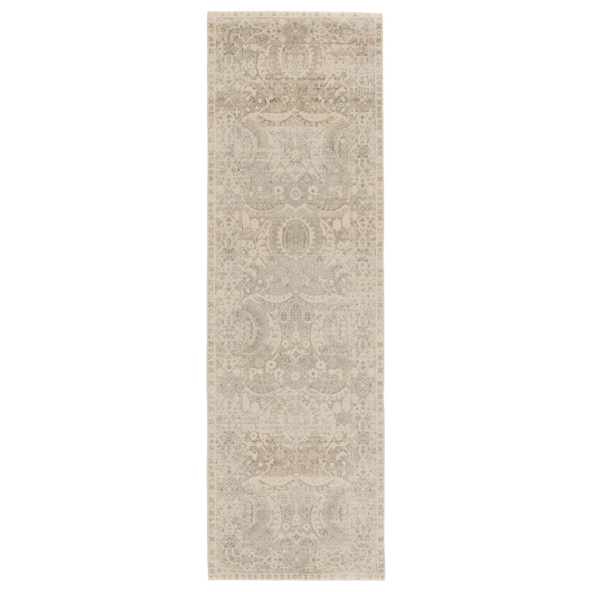 Vienne Michon VNE07 Gray/Cream Rug - Chapin Furniture