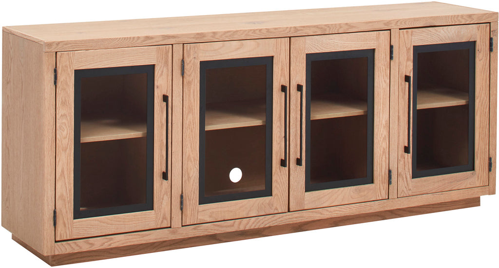 Paige 74" Console w/ 4 Doors - Cashew - Chapin Furniture