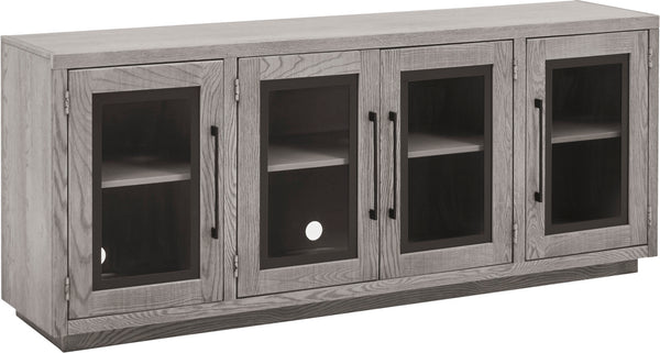 Paige 74" Console w/ 4 Doors - Heather Grey - Chapin Furniture
