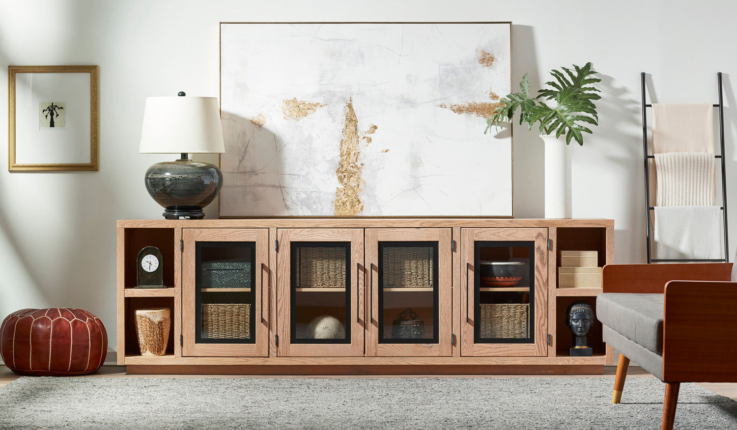 Paige 97" Console w/ 4 Doors - Thumbnail 4