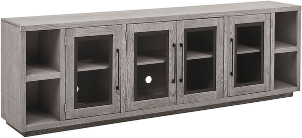 Paige 97" Console w/ 4 Doors - Heather Grey - Chapin Furniture