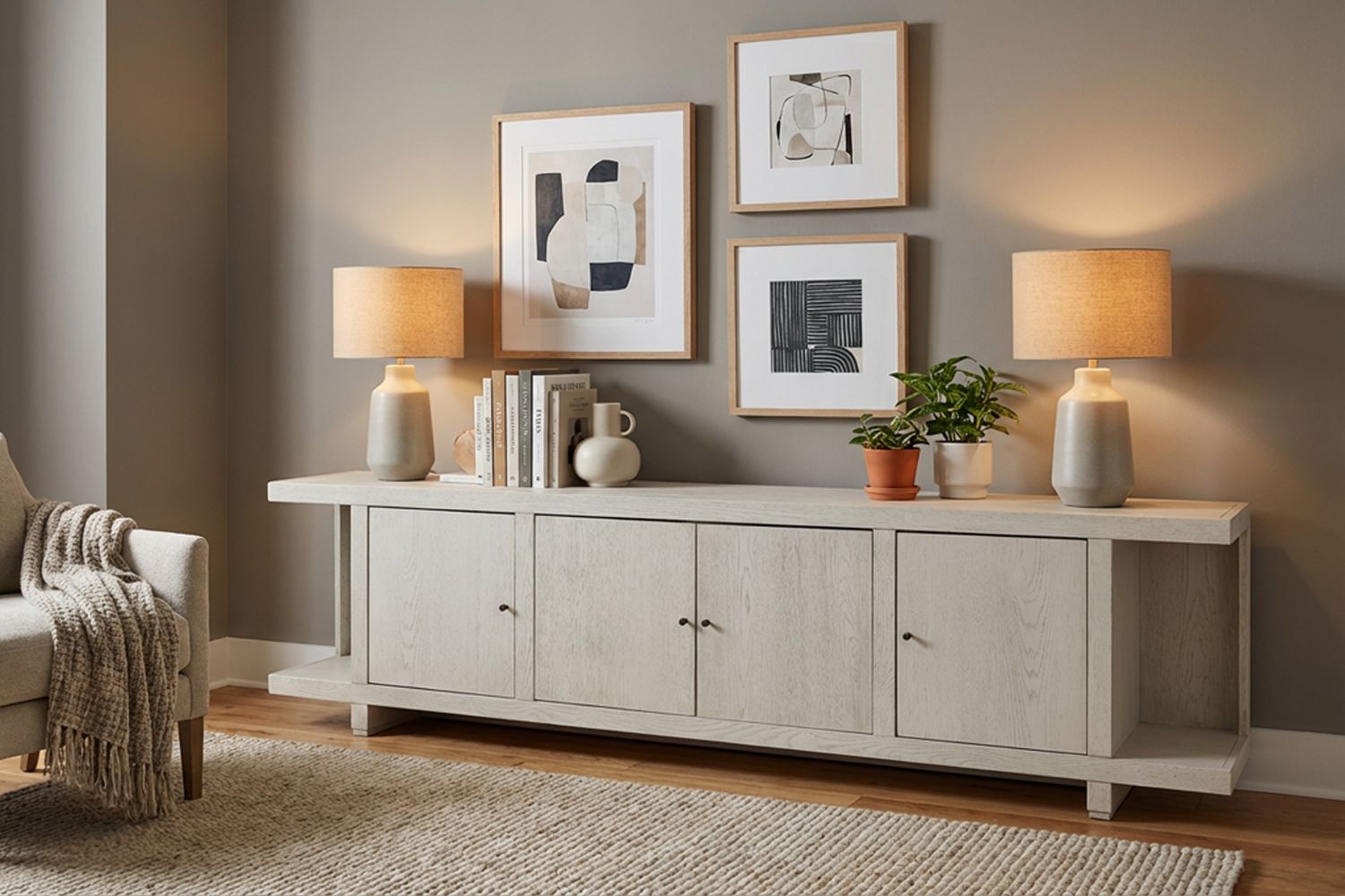 Latitude Console With 4 Doors - Chapin Furniture