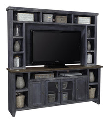 Eastport Malta Blue 84" Console & Hutch - Chapin Furniture