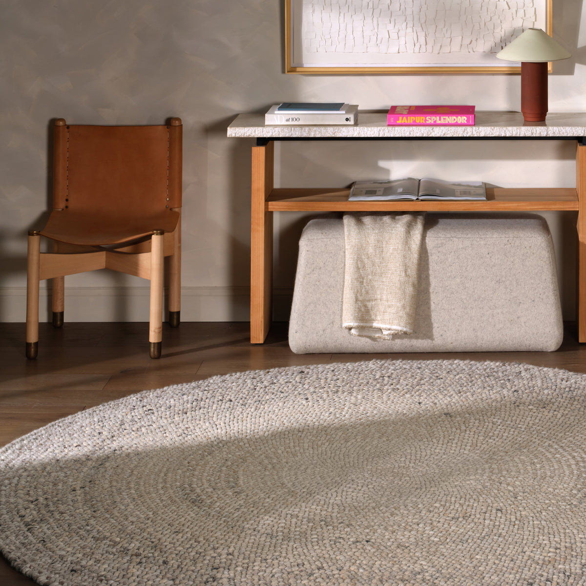 Woven Radius Circadia WRS01 Tan Round Rug - Chapin Furniture