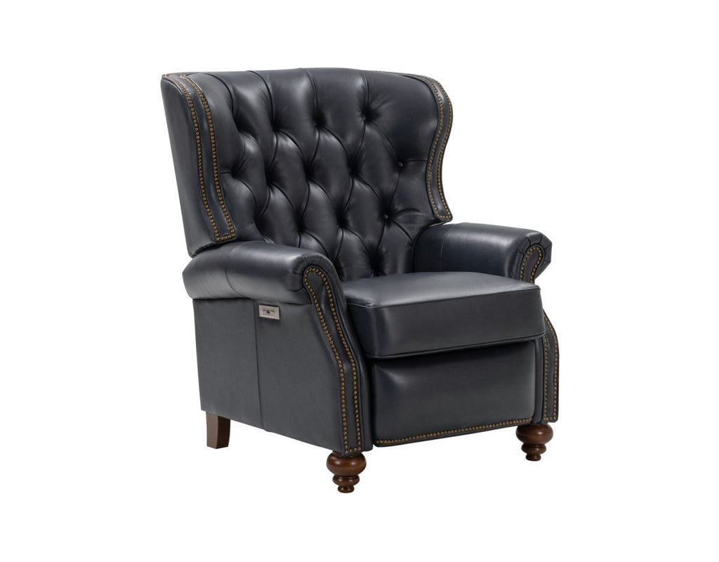 Writer's Power Recliner- Barone-Navy-Blue - Chapin Furniture