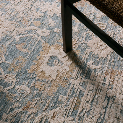 Zarif Lupine ZAR01 Blue/Beige Rug - Chapin Furniture