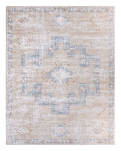 Zarif Orin ZAR06 Tan/Blue Rug - Chapin Furniture