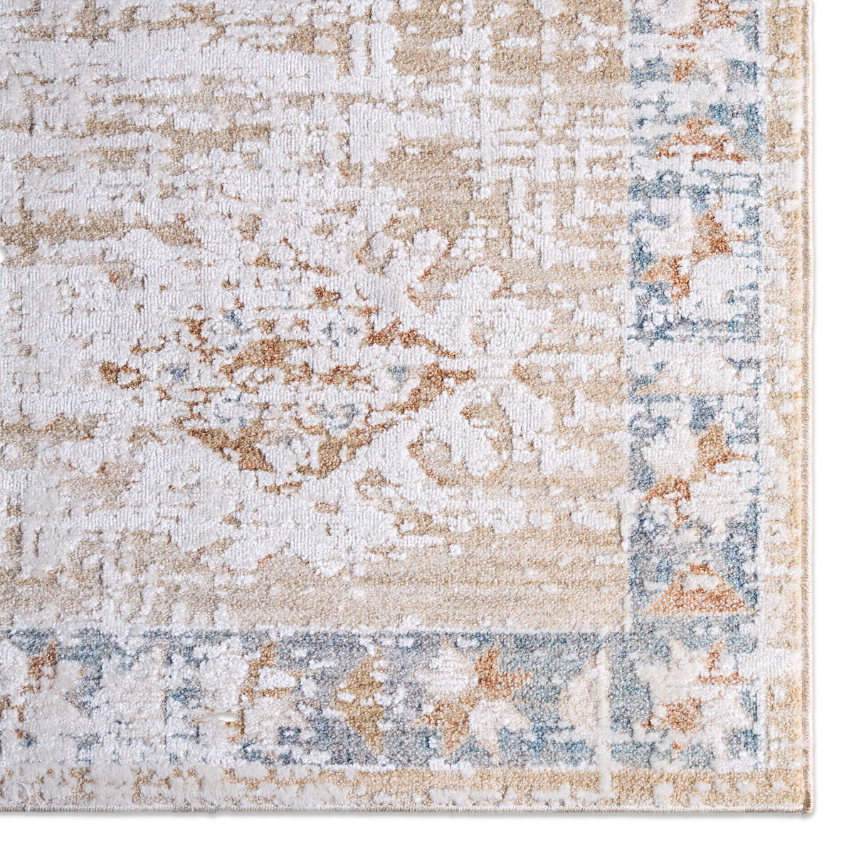 Zarif Orin ZAR06 Tan/Blue Rug - Chapin Furniture