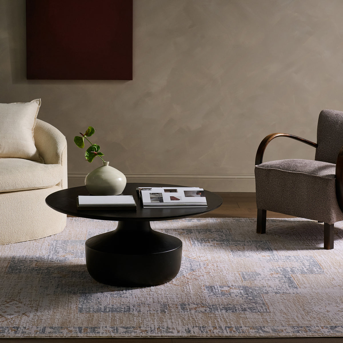 Zarif Orin ZAR06 Tan/Blue Rug - Chapin Furniture