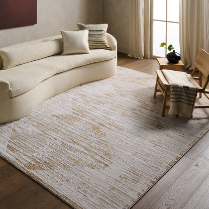 Zarif Pandra ZAR07 Tan/Ivory Rug - Chapin Furniture