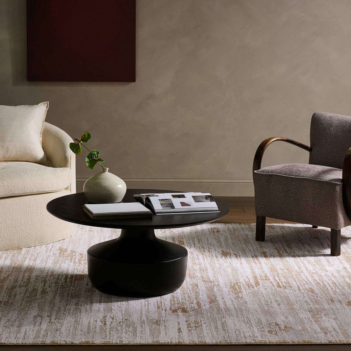 Zarif Pandra ZAR07 Tan/Ivory Rug - Chapin Furniture