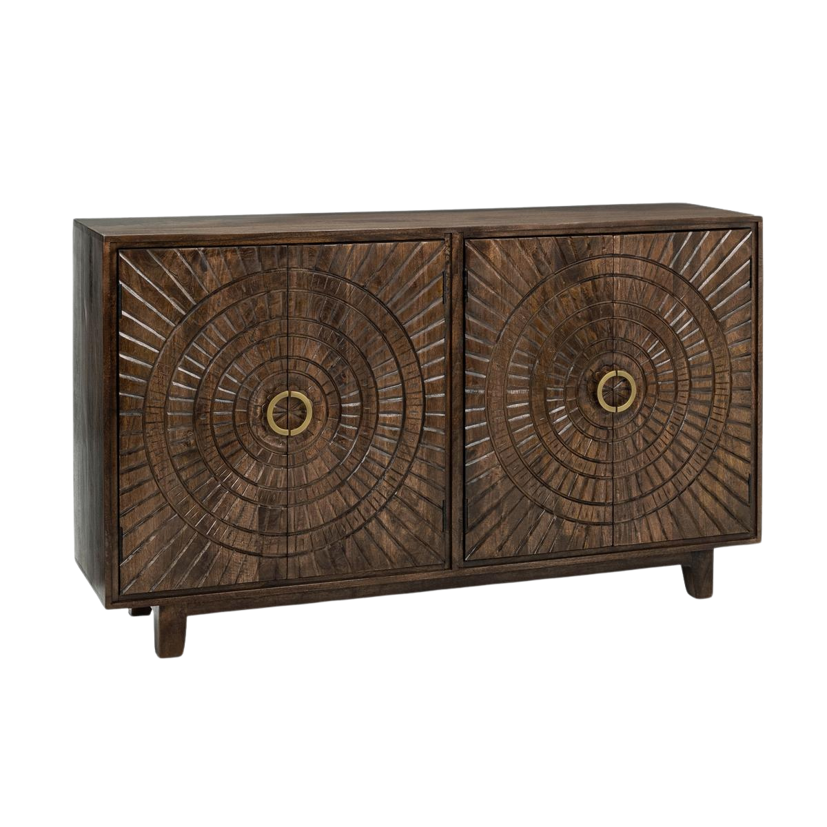 Vivienne 4 Door Cabinet- Brown - Chapin Furniture