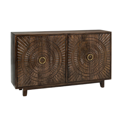 Vivienne 4 Door Cabinet- Brown - Chapin Furniture