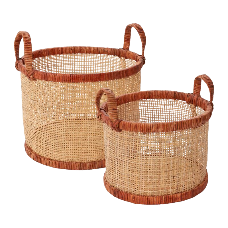 Maple Basket- Set of 2, Brown - Chapin Furniture