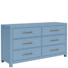 Rosalie Six Drawer Dresser -Blue - Chapin Furniture
