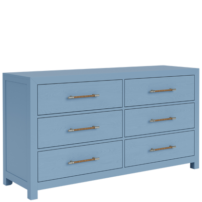 Rosalie Six Drawer Dresser -Blue - Chapin Furniture