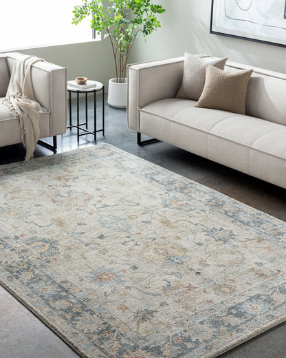Avellino AVL-2309 Rug-  Beige, Blue, Gray - Chapin Furniture