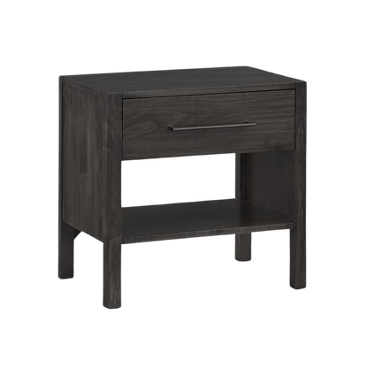 Benchmade Parkway Bedside Table - Cinder - Chapin Furniture