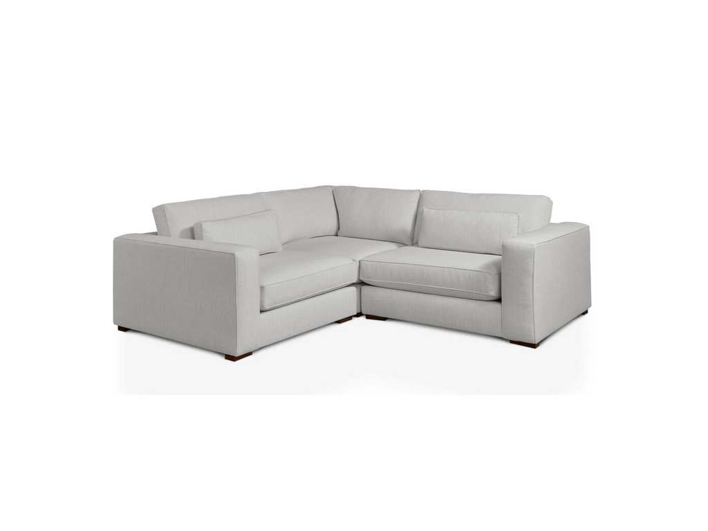 Moby Track Arm L-Shaped Sectional- Stone - Chapin Furniture