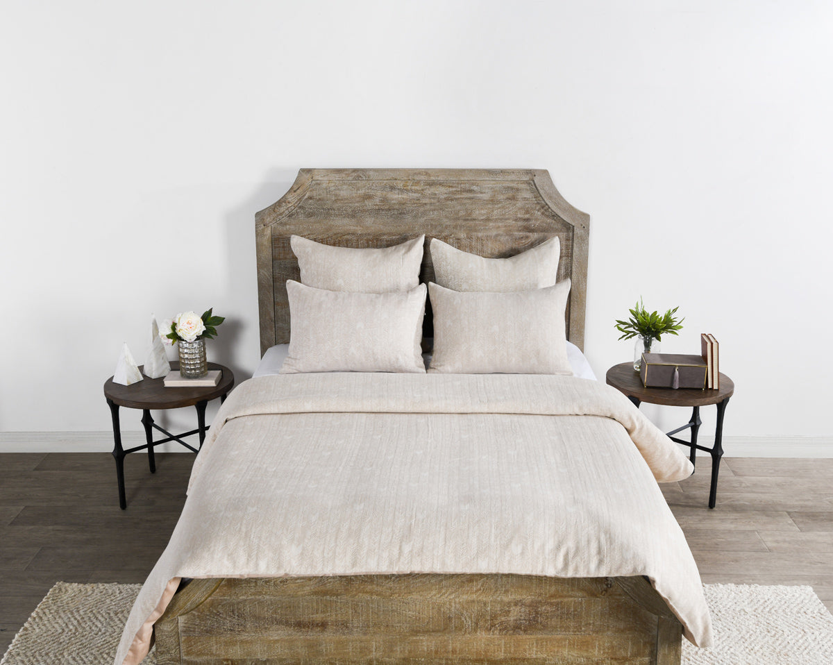 French Herringbone Natural Duvet Collection - Chapin Furniture