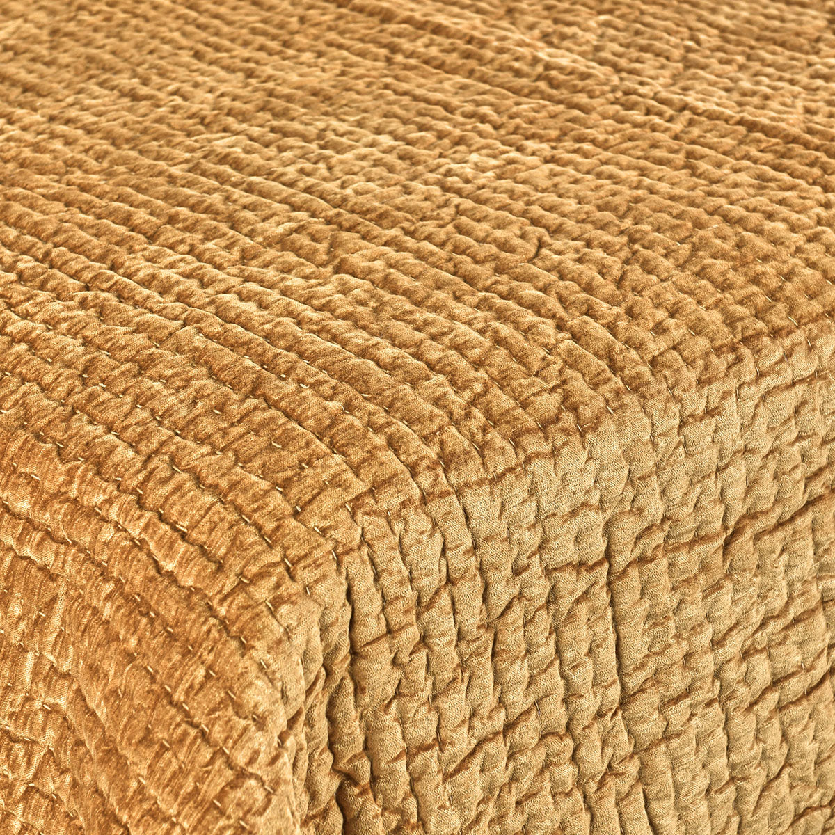 Bari Velvet Honey Gold Quilt - Chapin Furniture