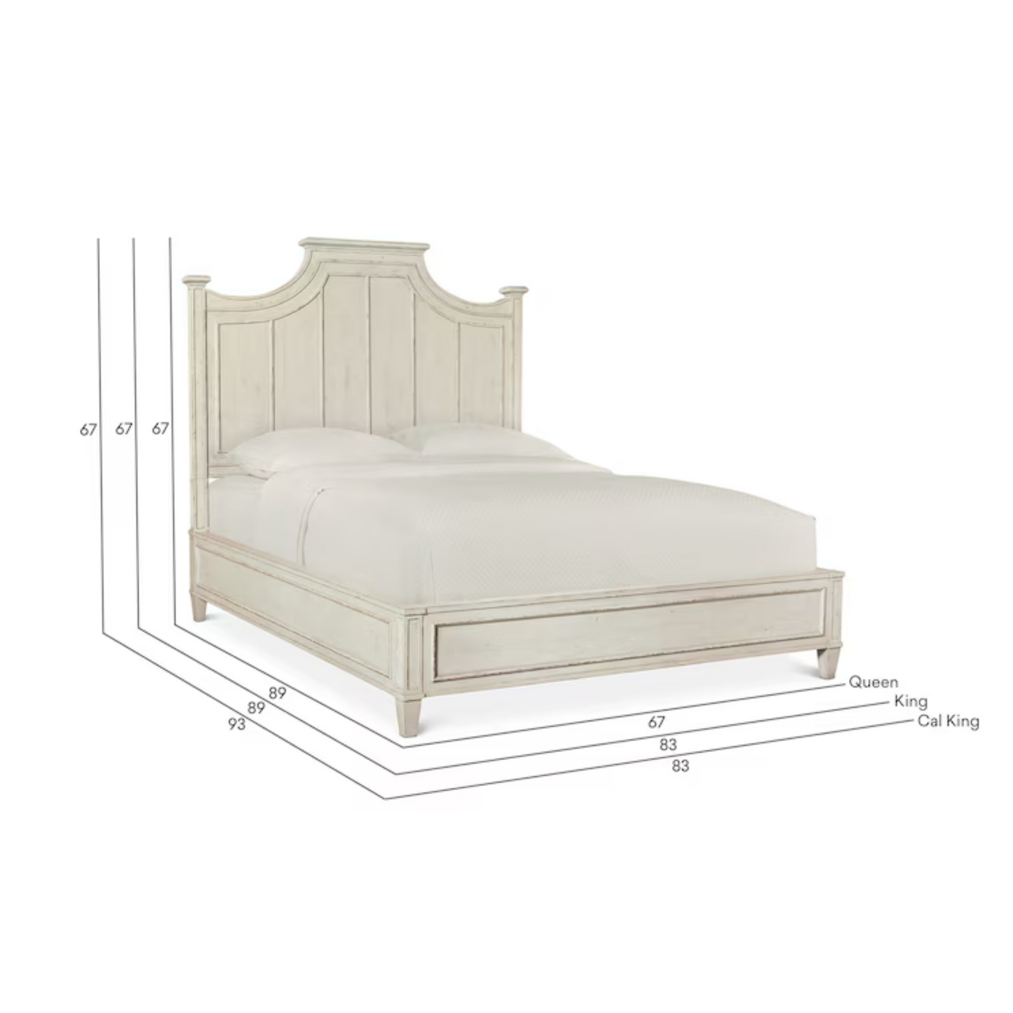 Bella Cal King Panel Bed - Chapin Furniture