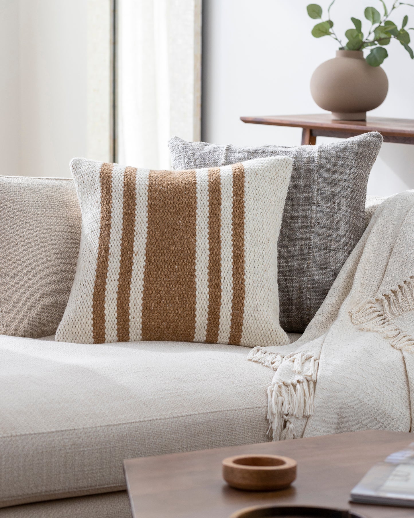 Becki Owens Brett BOBT-005 Ivory, Gold Pillow - Chapin Furniture