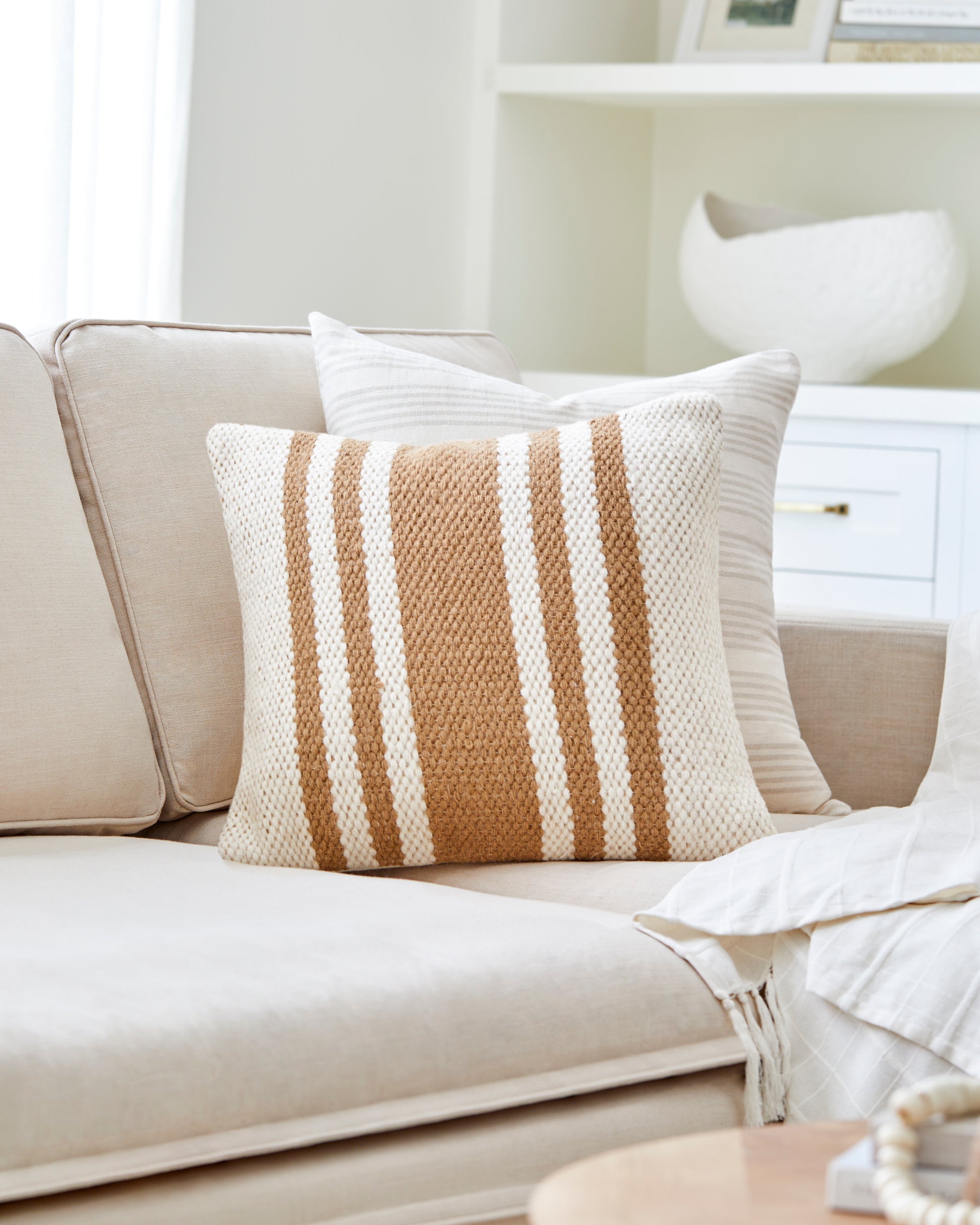 Becki Owens Brett BOBT-005 Ivory, Gold Pillow - Chapin Furniture