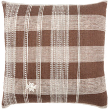 Becki Owens Myrna BOMA-003 Brown, White Pillow - Chapin Furniture