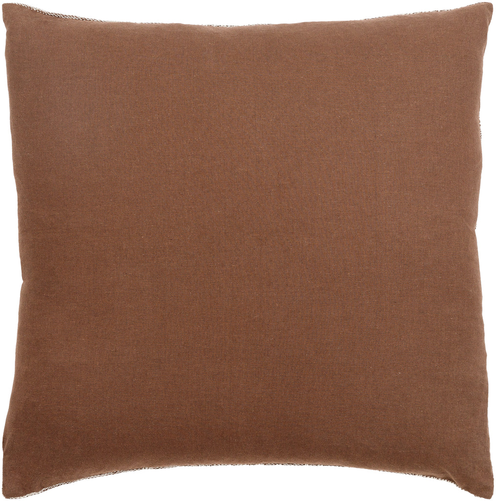 Becki Owens Myrna BOMA-003 Brown, White Pillow - Chapin Furniture