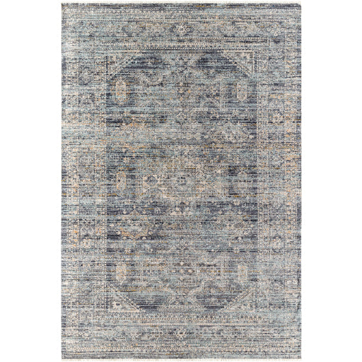 Becki Owens Margaret Rug- Black/Blue 2301 - Chapin Furniture