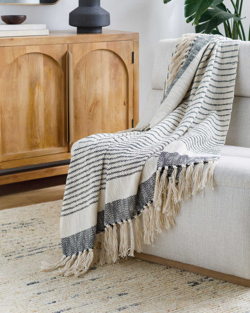 Becki Owens Prolo BOPO-1000 Beige, Black Throw - Chapin Furniture