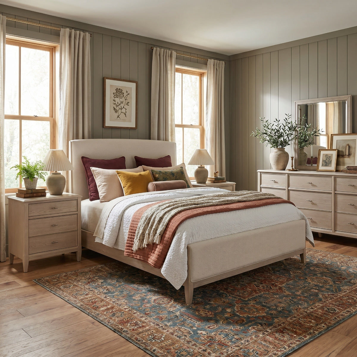 Carmella Three Drawer Nightstand