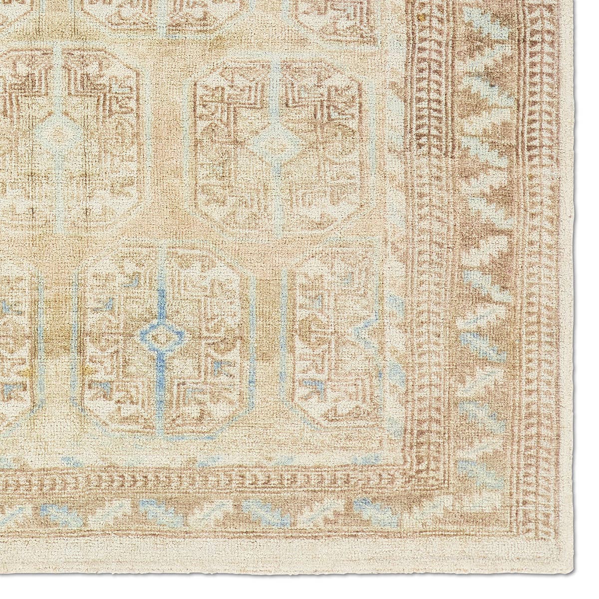 Casen Magnus CSN02 Tan/Blue Indoor/Outdoor Rug - Chapin Furniture