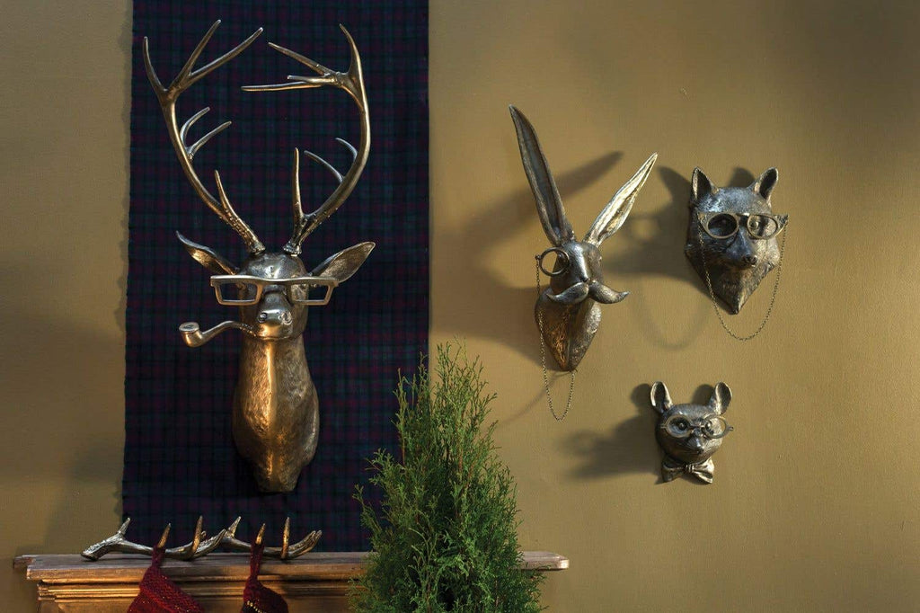 E + E Wall Mount | Frankie the Stag in Antique Gold - Chapin Furniture