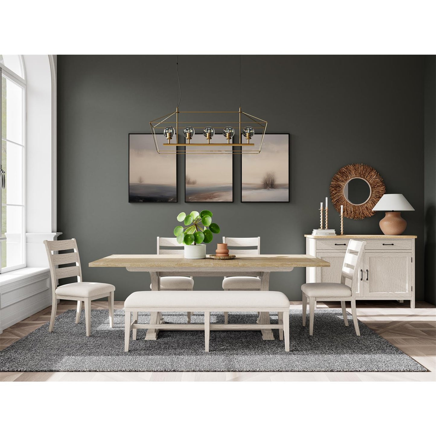 Glenndale 58" Upholstered Dining Bench - Chapin Furniture