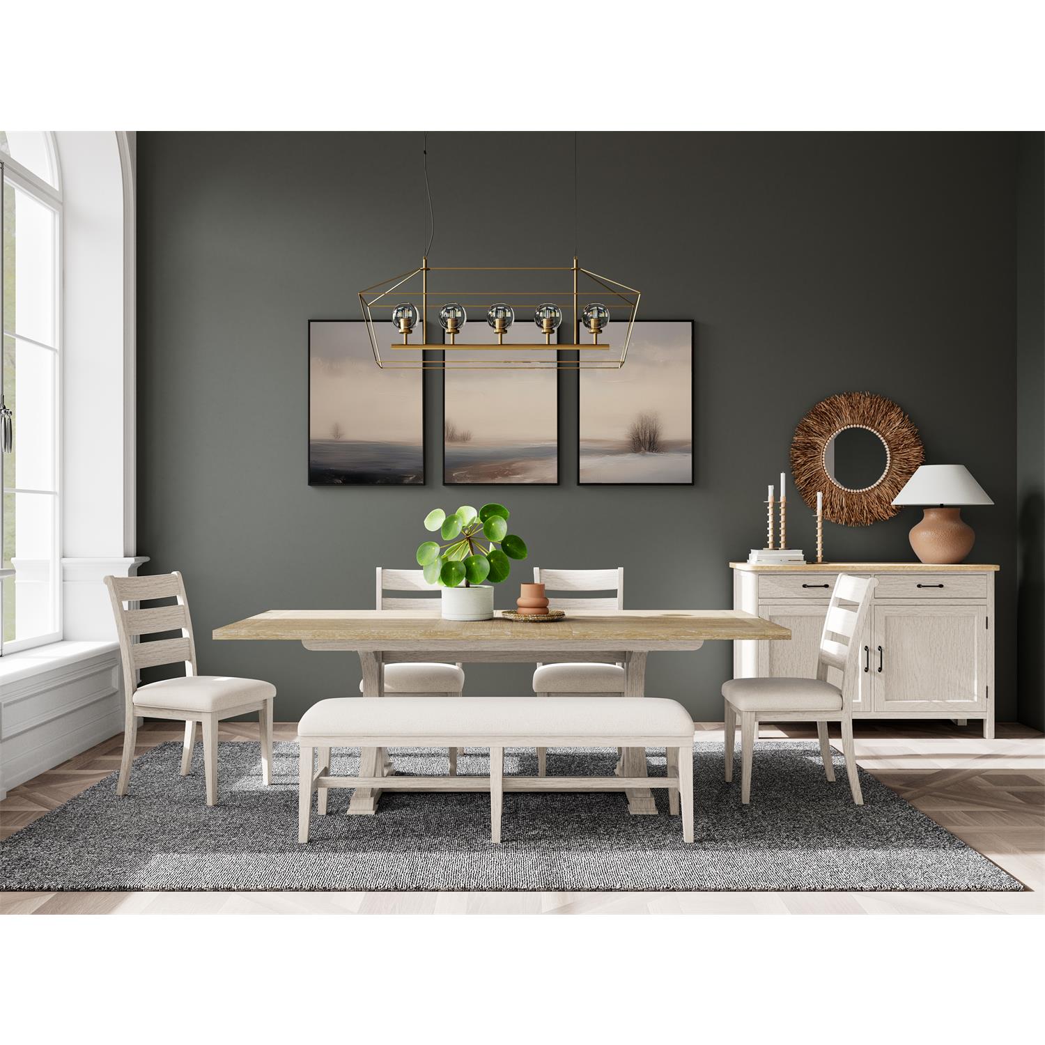 Glenndale 58" Upholstered Dining Bench - Chapin Furniture