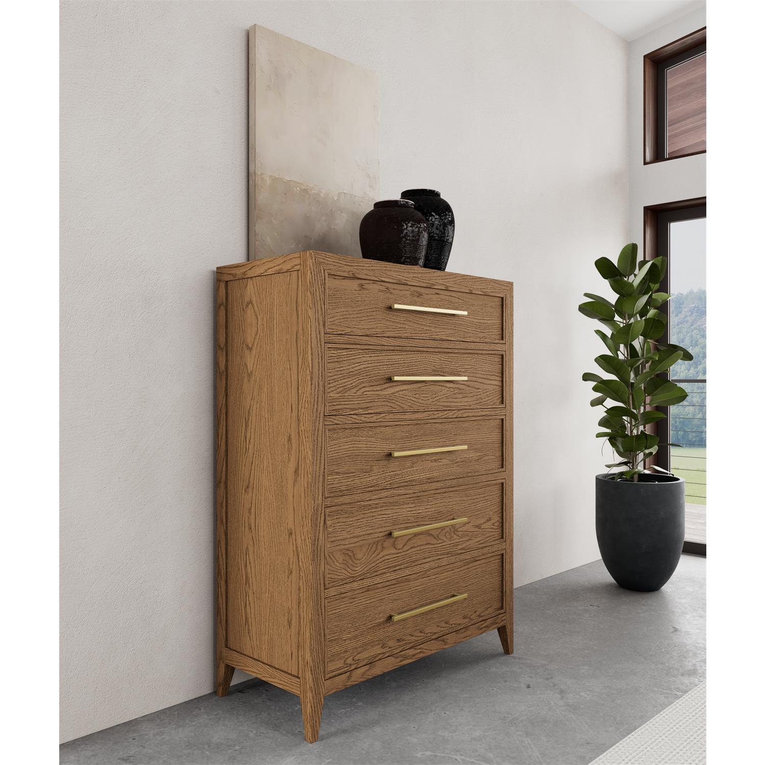 Halbrooke Five Drawer Chest - Thumbnail 4