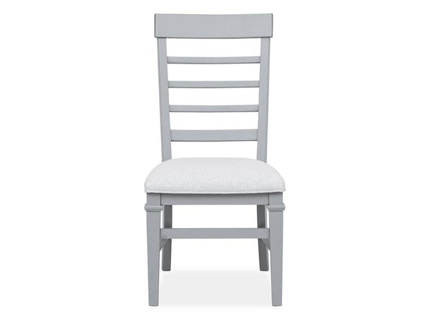 Dining Side Chair w/ Upholstered Seat - Grey - Set of 2 - Chapin Furniture