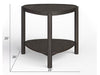 Hadleigh Black Shaped Accent End Table - Chapin Furniture
