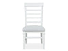 Dining Side Chair w/ Upholstered Seat - White - Set of 2 - Chapin Furniture