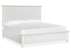 Charleston Complete King Panel Bed - White - Chapin Furniture