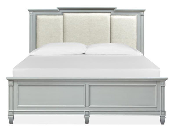 Glenbrook Complete Queen Panel Bed w/ Upholstered Headboard - Chapin Furniture